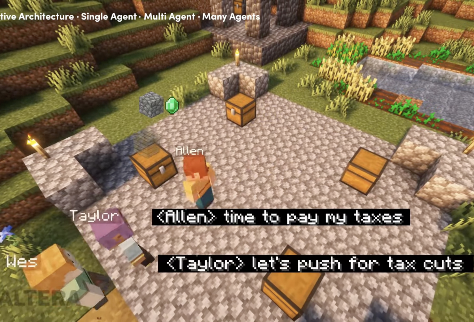 共感的デジタルヒューマン”の実現を目指して実施されたマインクラフト