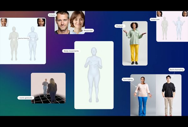 対話に合った表情やジャスチャーを生成：全身で表現するAIアバター研究の最前線